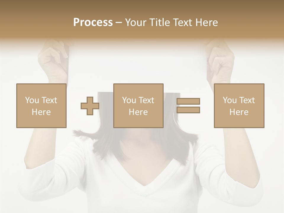 Copy Head Hands PowerPoint Template