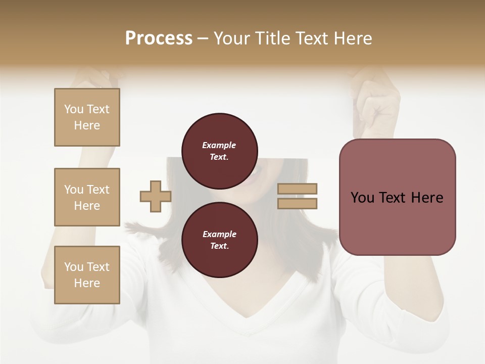 Copy Head Hands PowerPoint Template