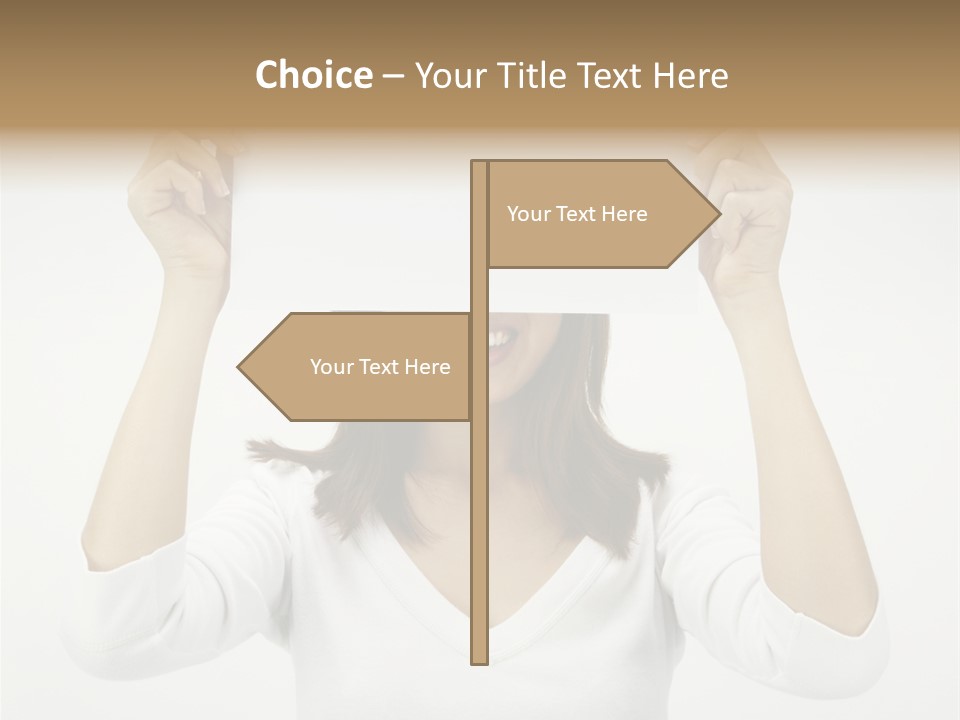 Copy Head Hands PowerPoint Template