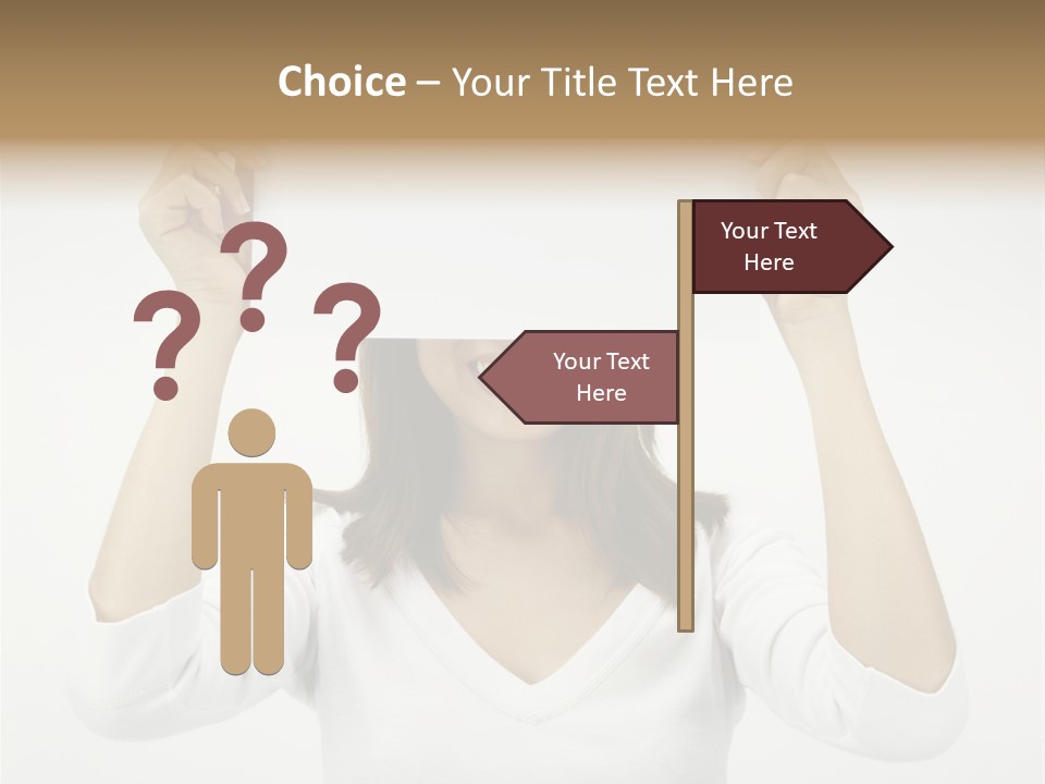 Copy Head Hands PowerPoint Template
