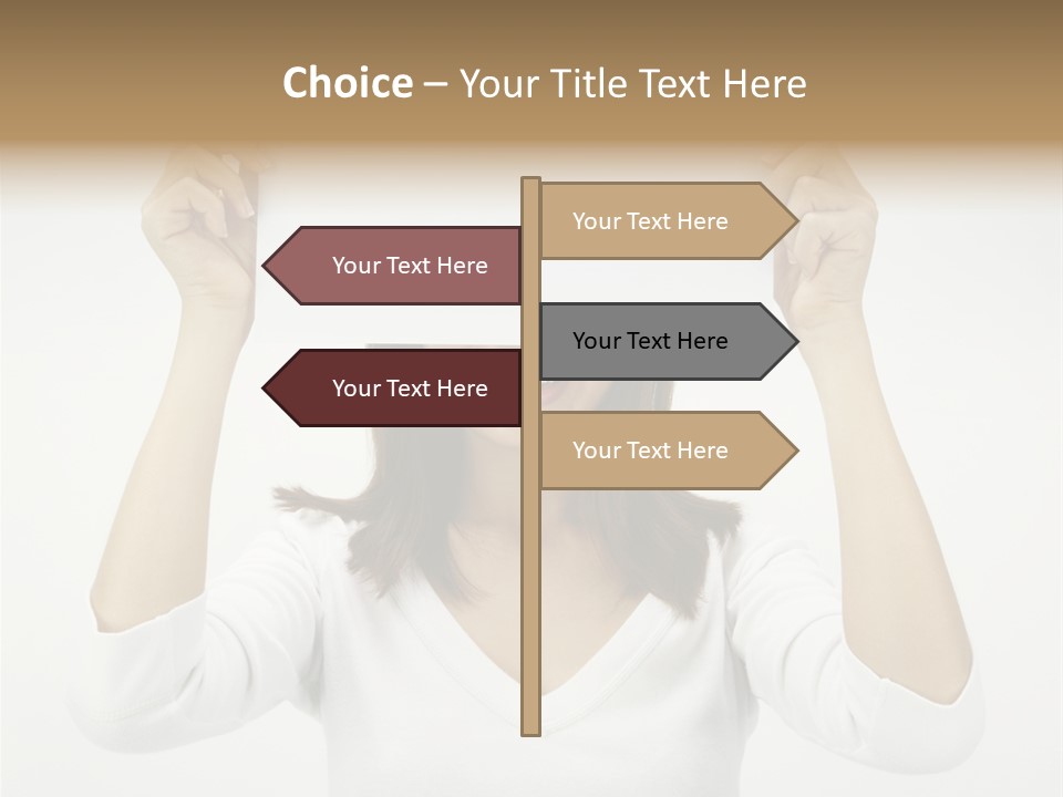 Copy Head Hands PowerPoint Template