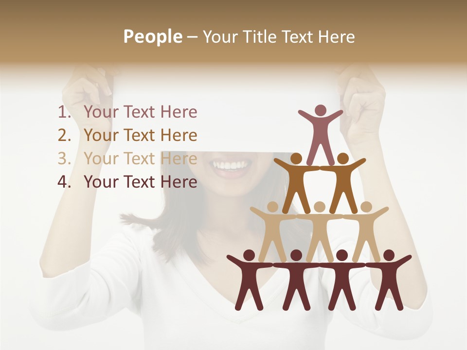 Copy Head Hands PowerPoint Template