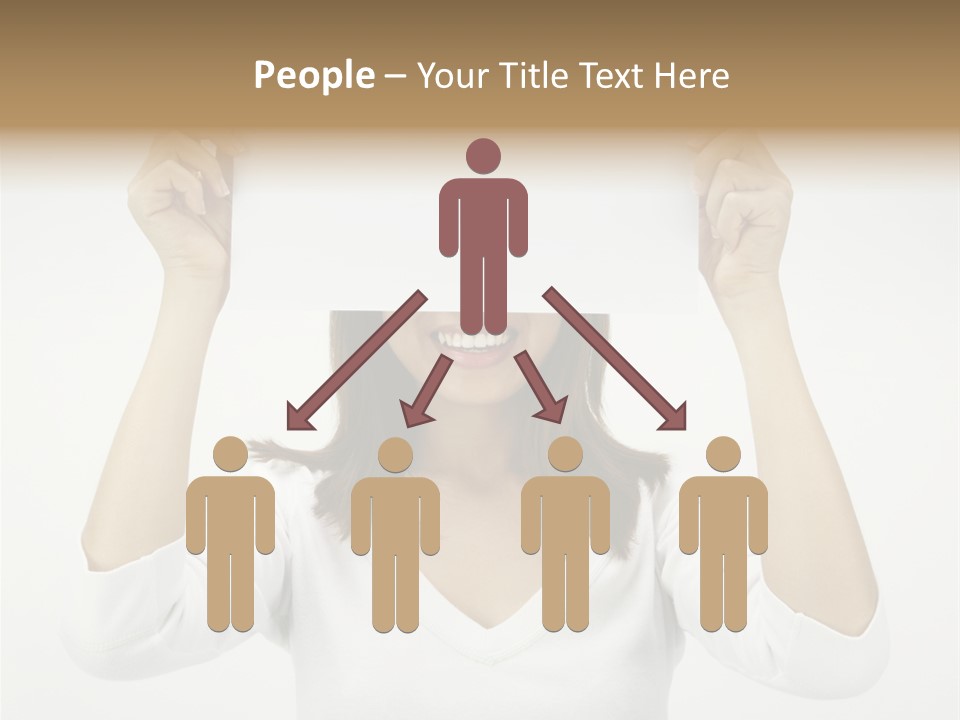 Copy Head Hands PowerPoint Template