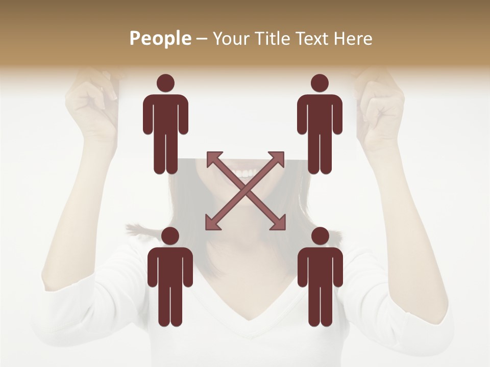 Copy Head Hands PowerPoint Template