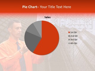 Shirt Businessman Tower PowerPoint Template