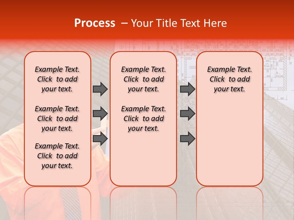 Shirt Businessman Tower PowerPoint Template
