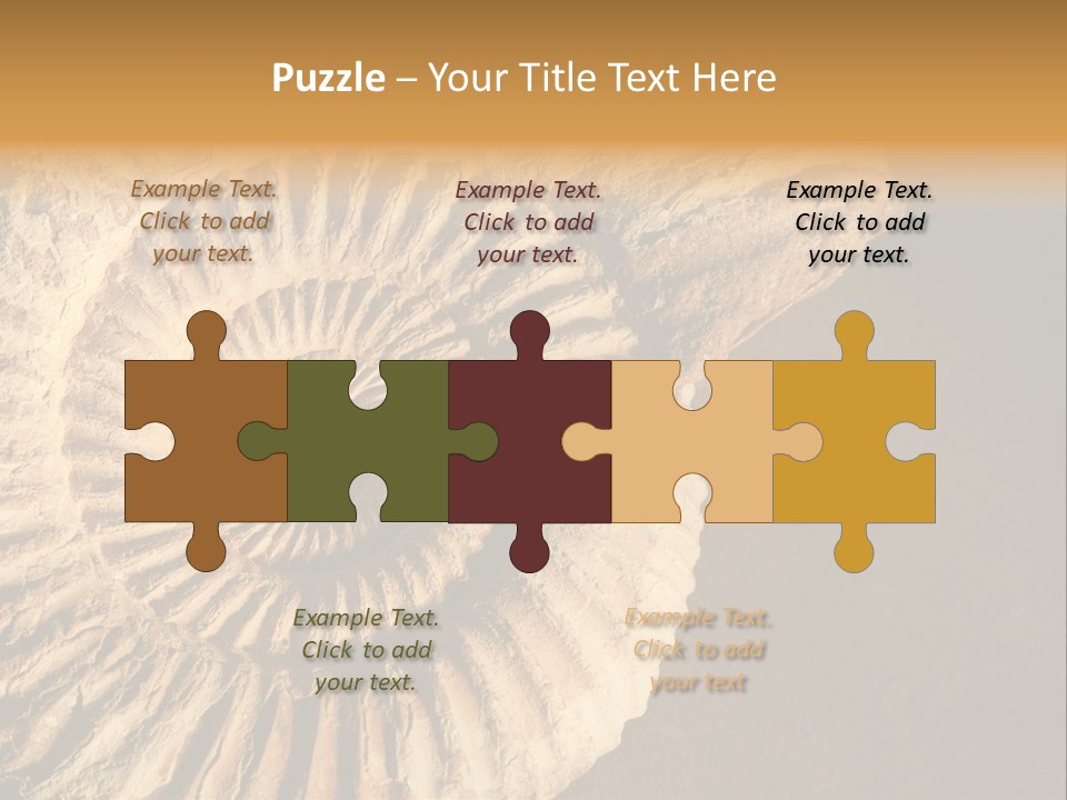 Closeup Paleontology Skeleton PowerPoint Template