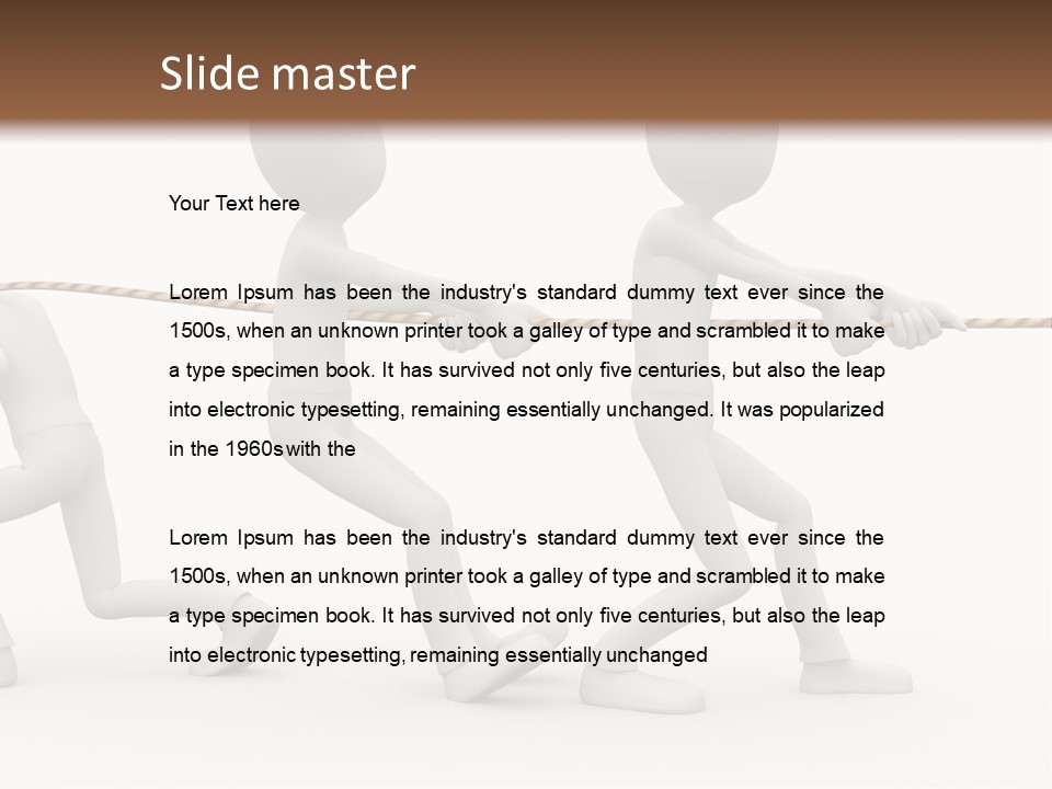 Abstract Art Team PowerPoint Template