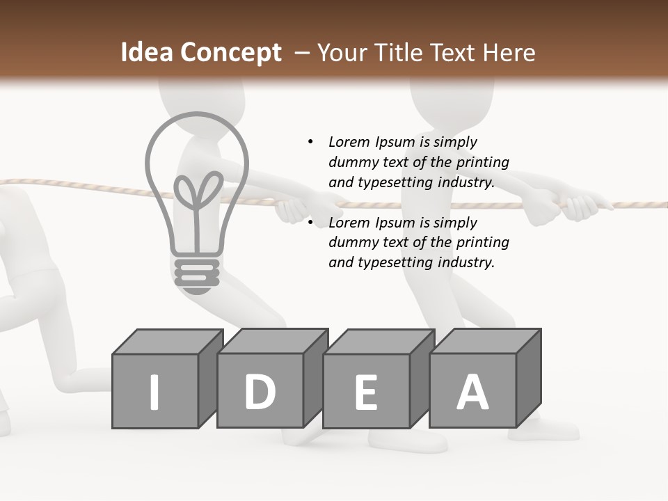 Abstract Art Team PowerPoint Template