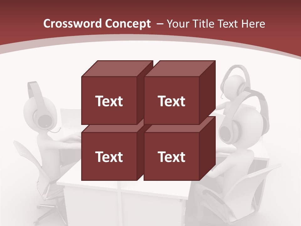 Render Microphone Man PowerPoint Template