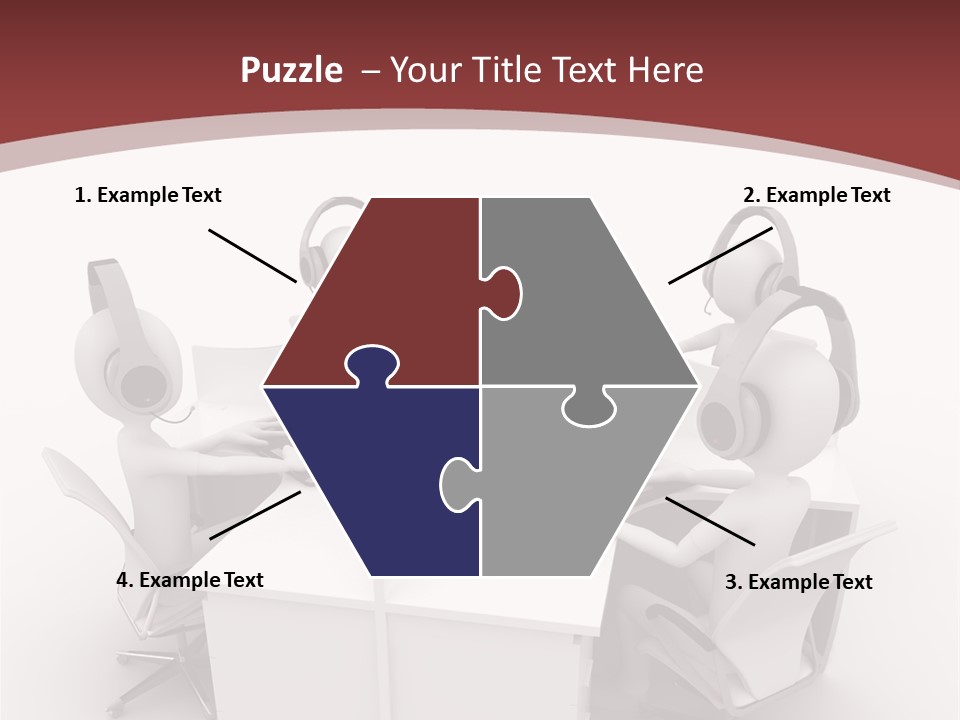 Render Microphone Man PowerPoint Template