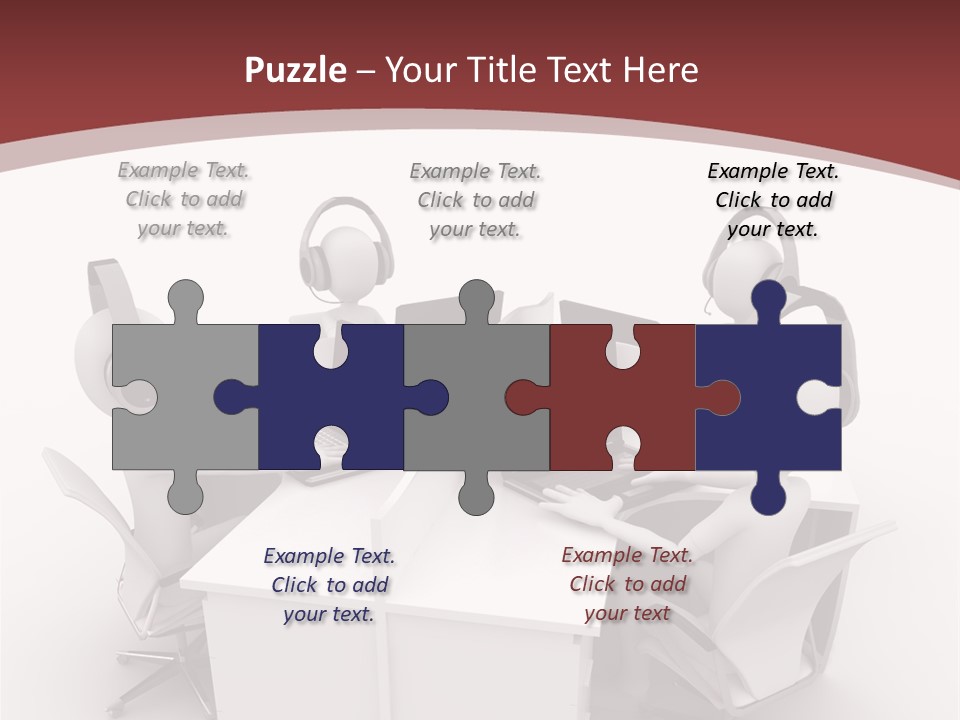 Render Microphone Man PowerPoint Template