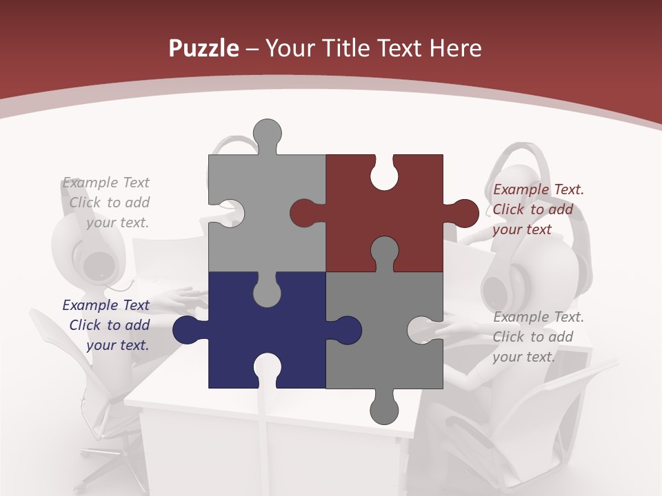 Render Microphone Man PowerPoint Template