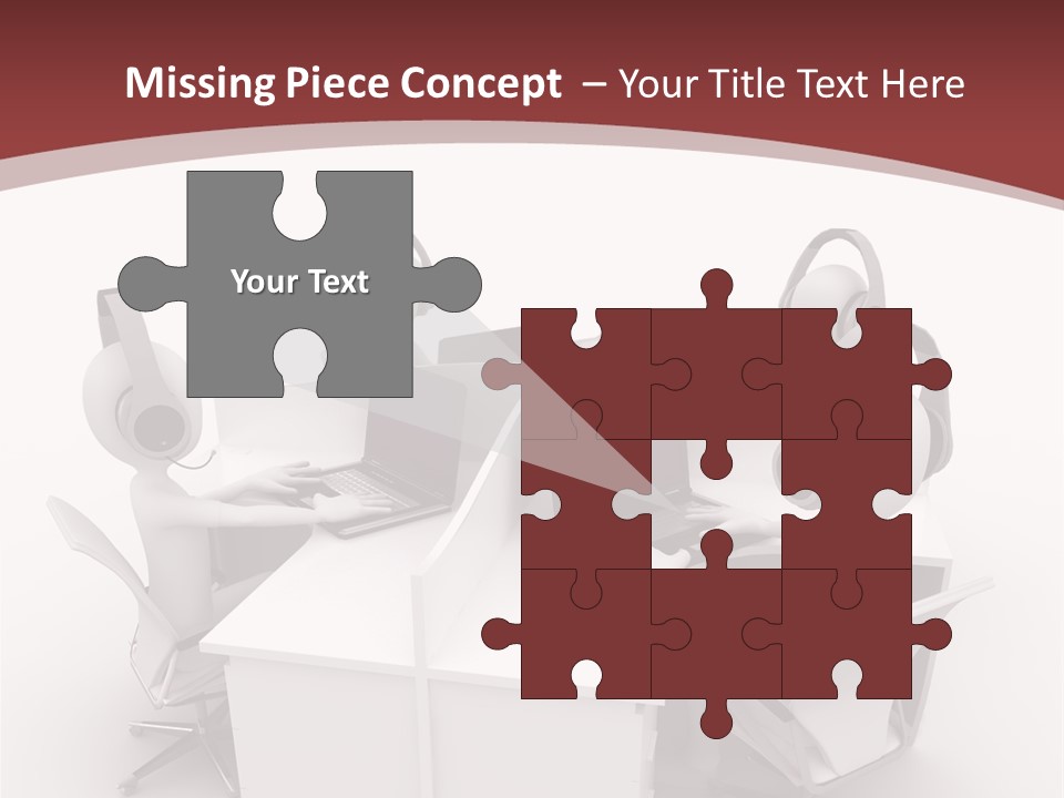 Render Microphone Man PowerPoint Template