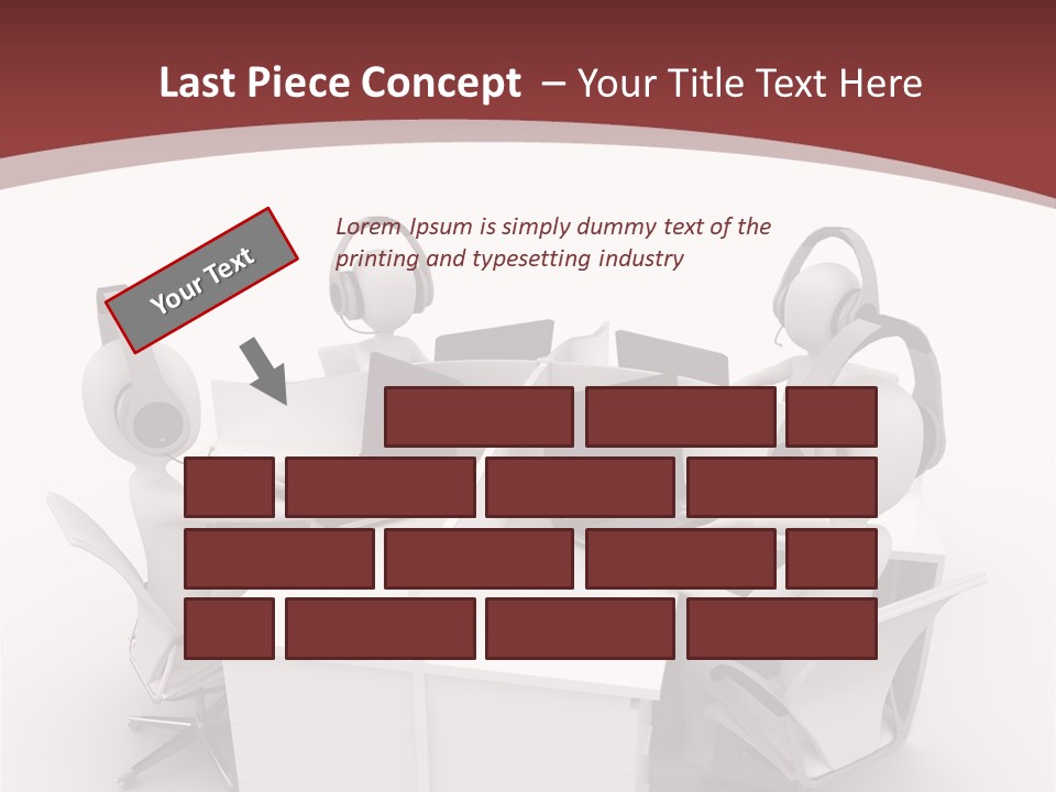 Render Microphone Man PowerPoint Template