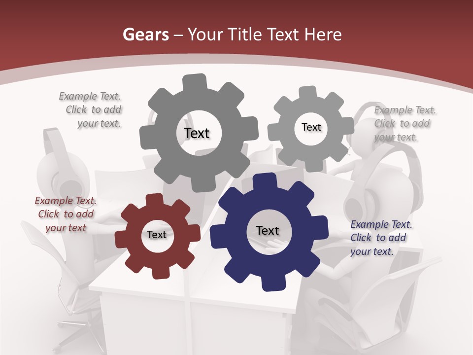 Render Microphone Man PowerPoint Template