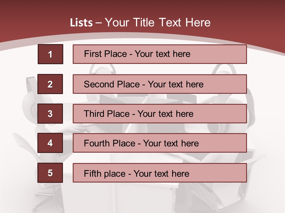 Render Microphone Man PowerPoint Template
