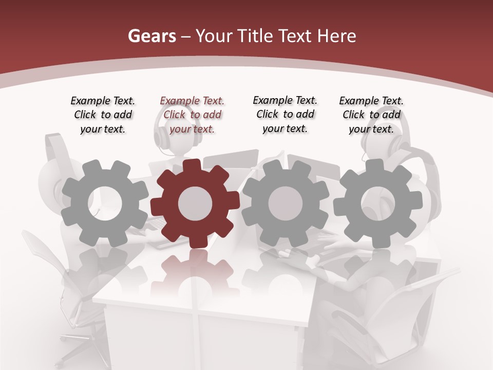 Render Microphone Man PowerPoint Template