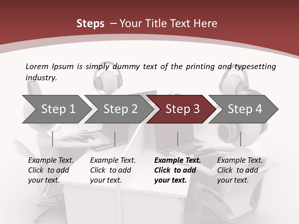 Render Microphone Man PowerPoint Template