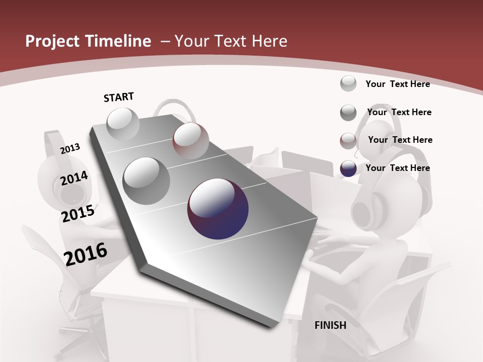 Render Microphone Man PowerPoint Template