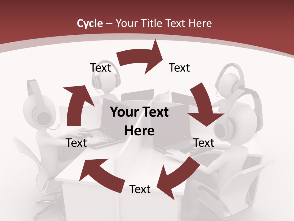 Render Microphone Man PowerPoint Template