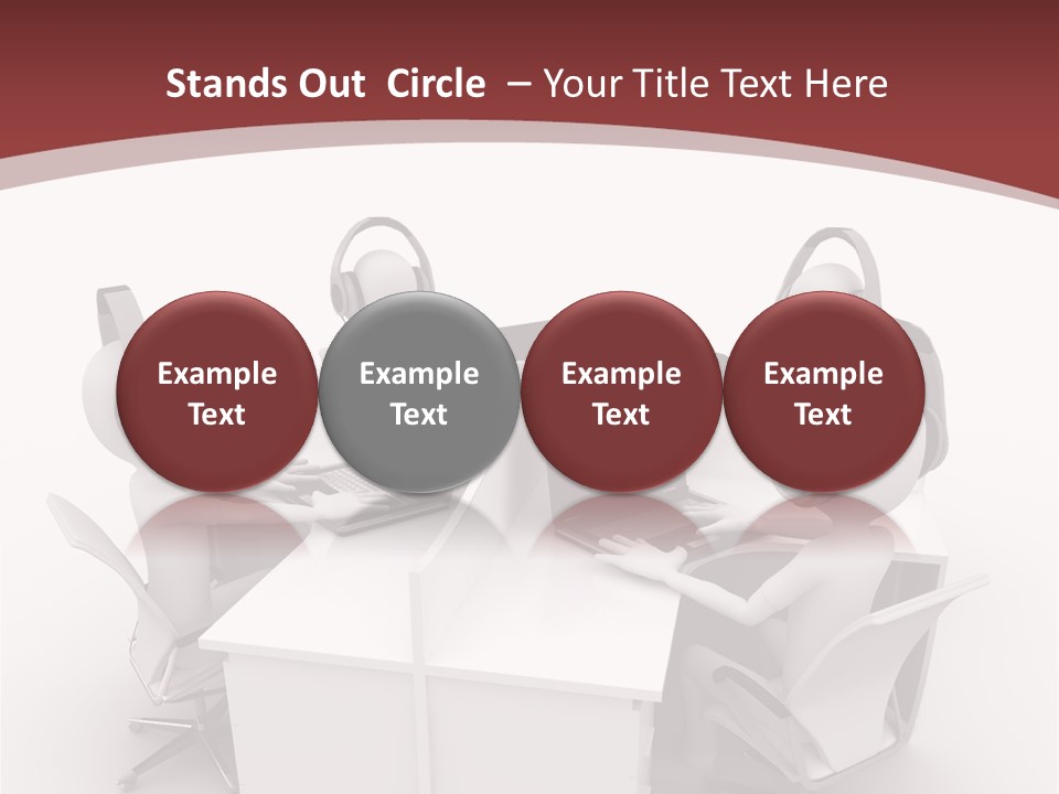 Render Microphone Man PowerPoint Template