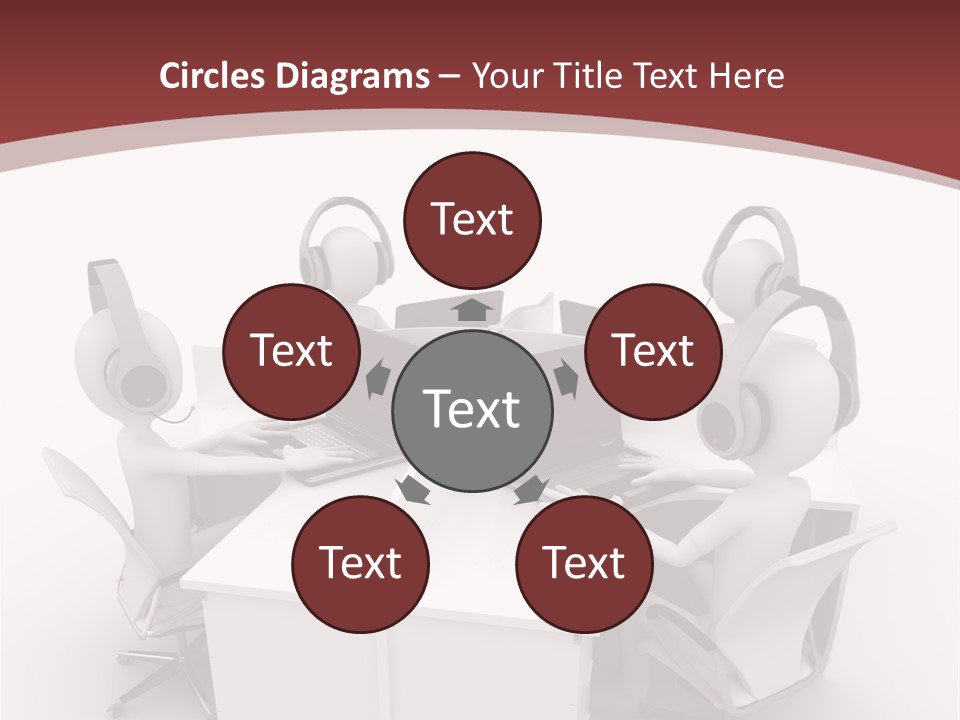 Render Microphone Man PowerPoint Template