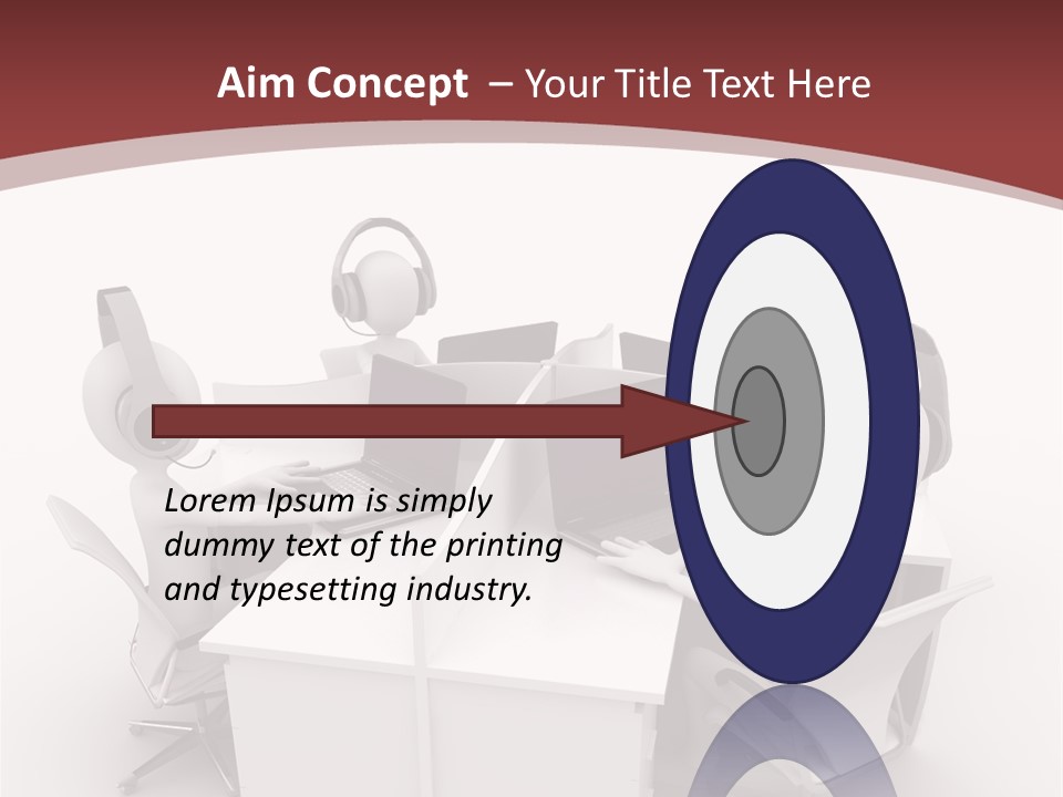 Render Microphone Man PowerPoint Template