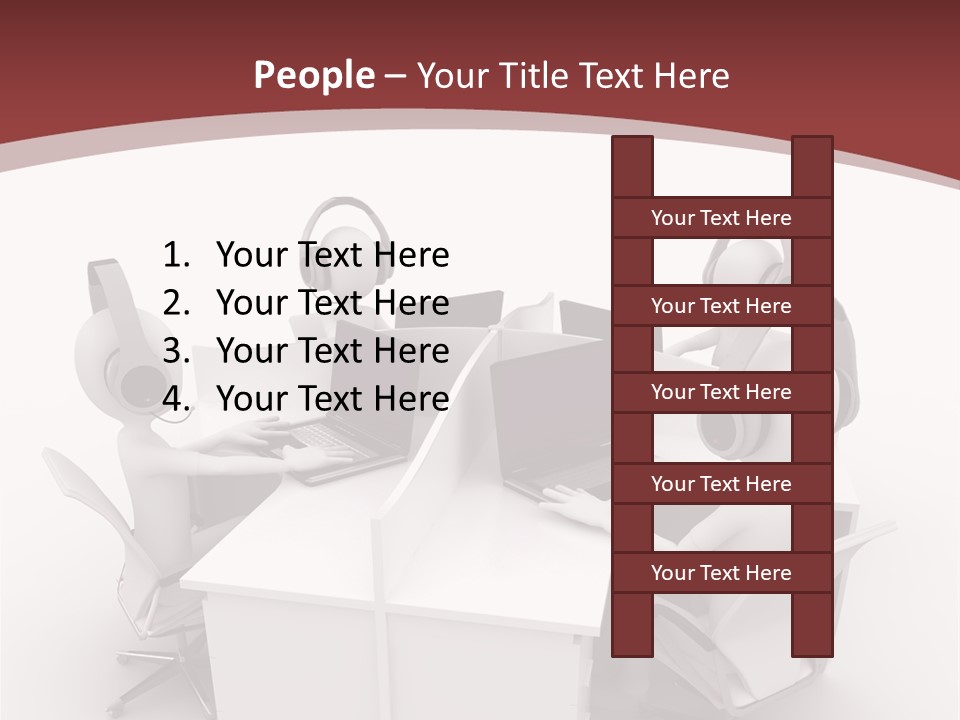 Render Microphone Man PowerPoint Template