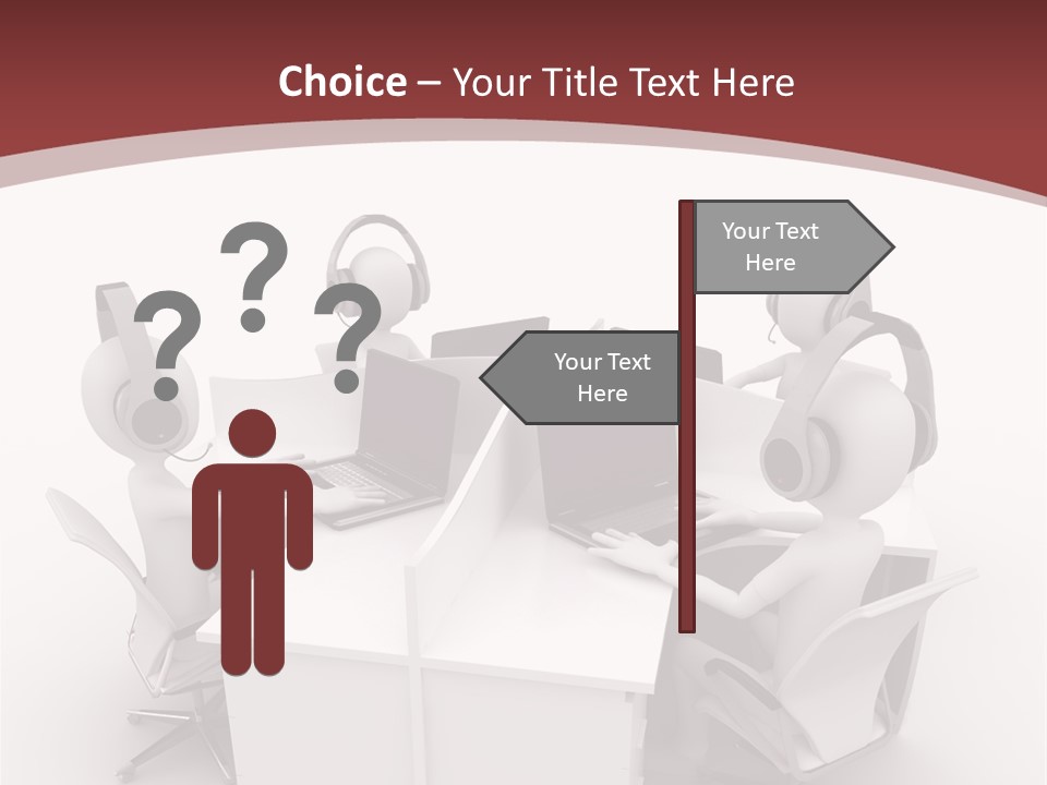 Render Microphone Man PowerPoint Template