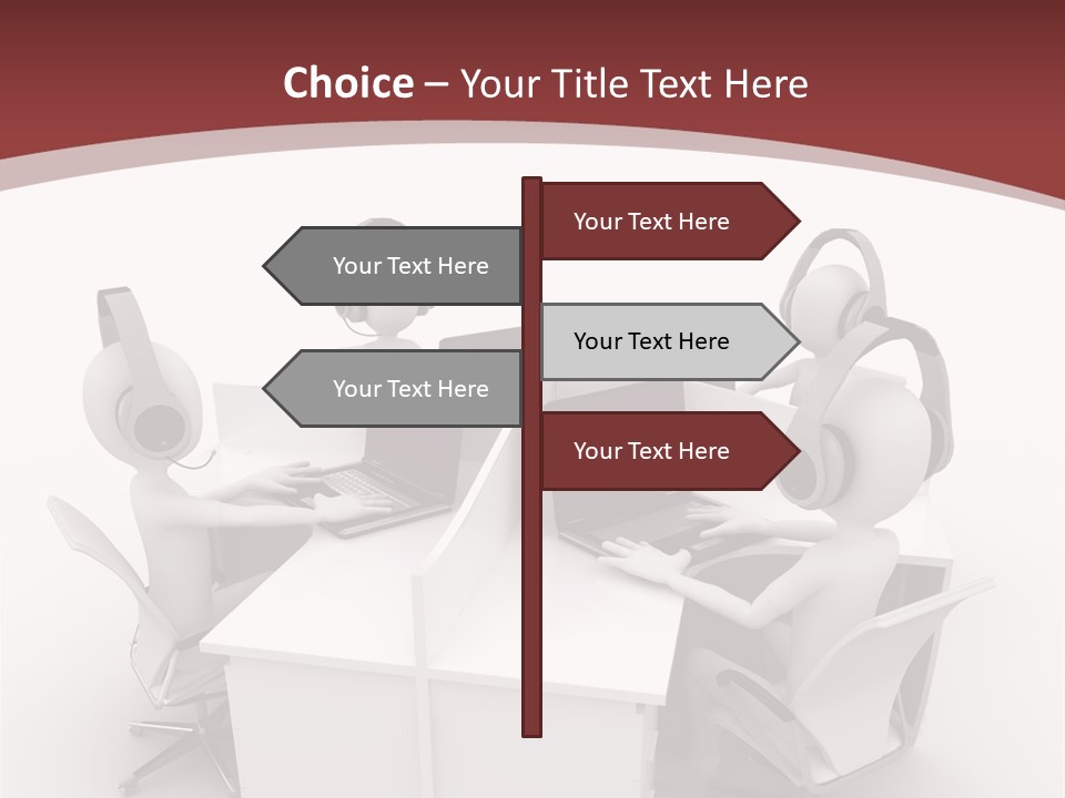 Render Microphone Man PowerPoint Template