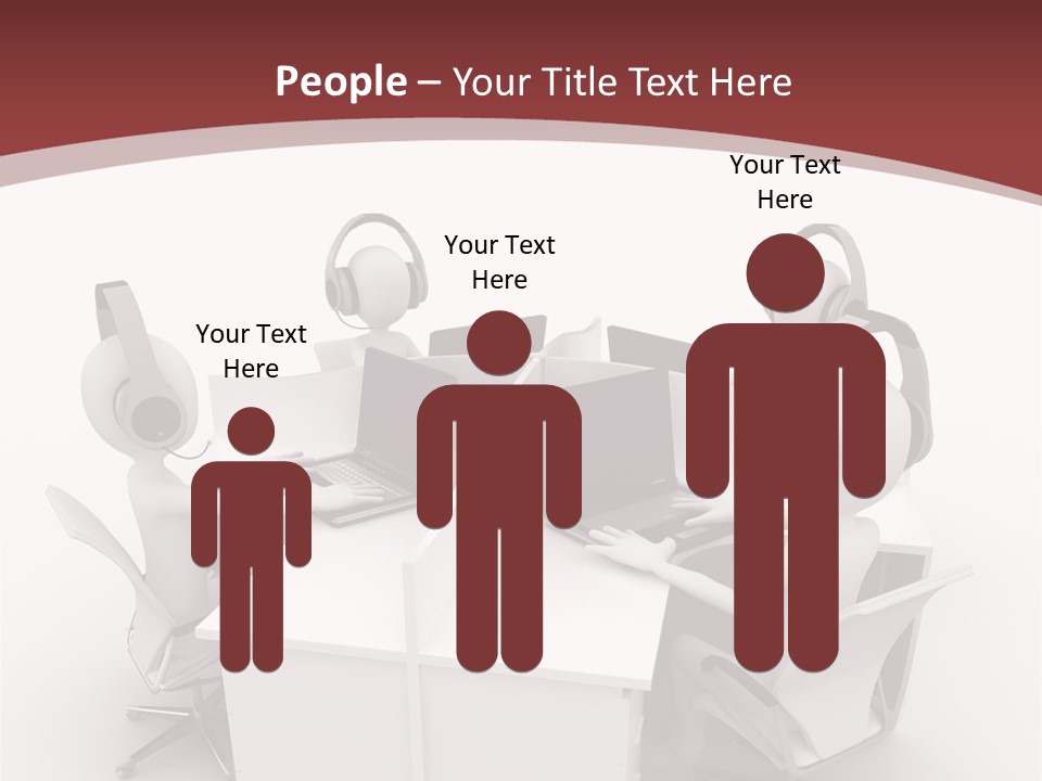 Render Microphone Man PowerPoint Template