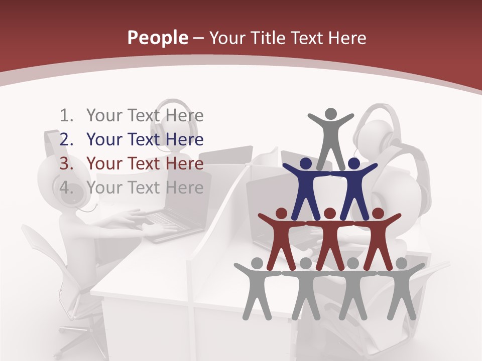 Render Microphone Man PowerPoint Template