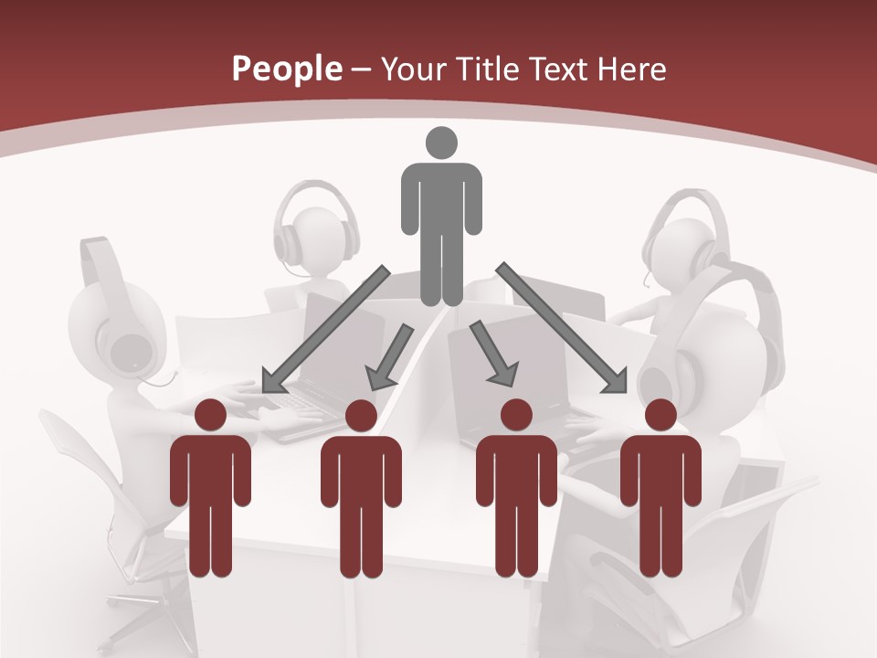 Render Microphone Man PowerPoint Template