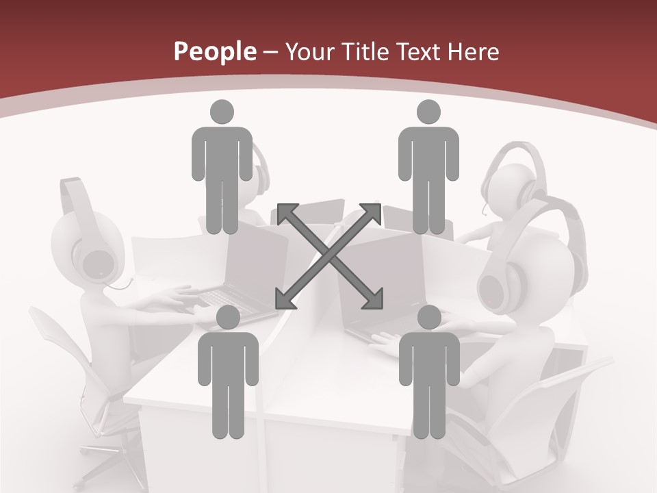 Render Microphone Man PowerPoint Template