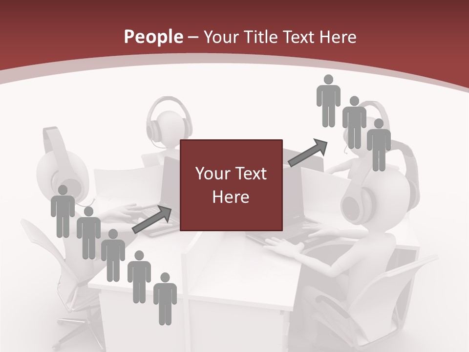 Render Microphone Man PowerPoint Template