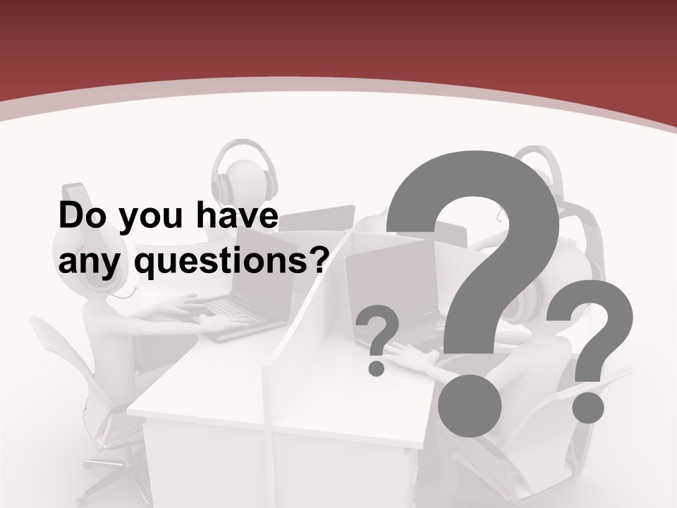 Render Microphone Man PowerPoint Template