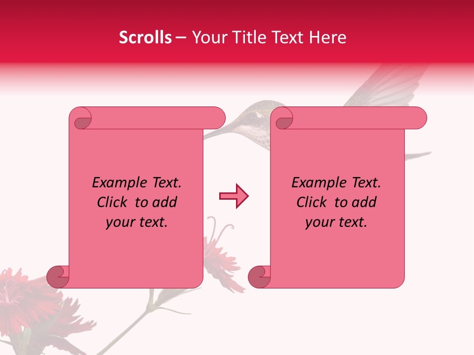 Throated Float Fragrant PowerPoint Template