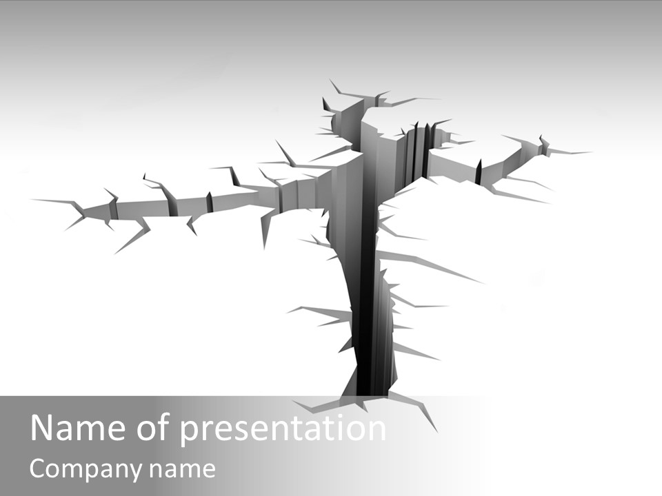 Earthquake Three Dimensional People PowerPoint Template