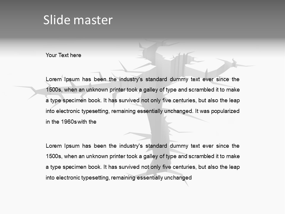 Earthquake Three Dimensional People PowerPoint Template