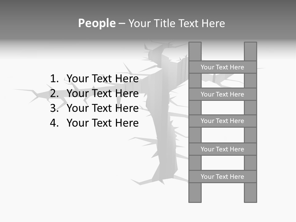 Earthquake Three Dimensional People PowerPoint Template
