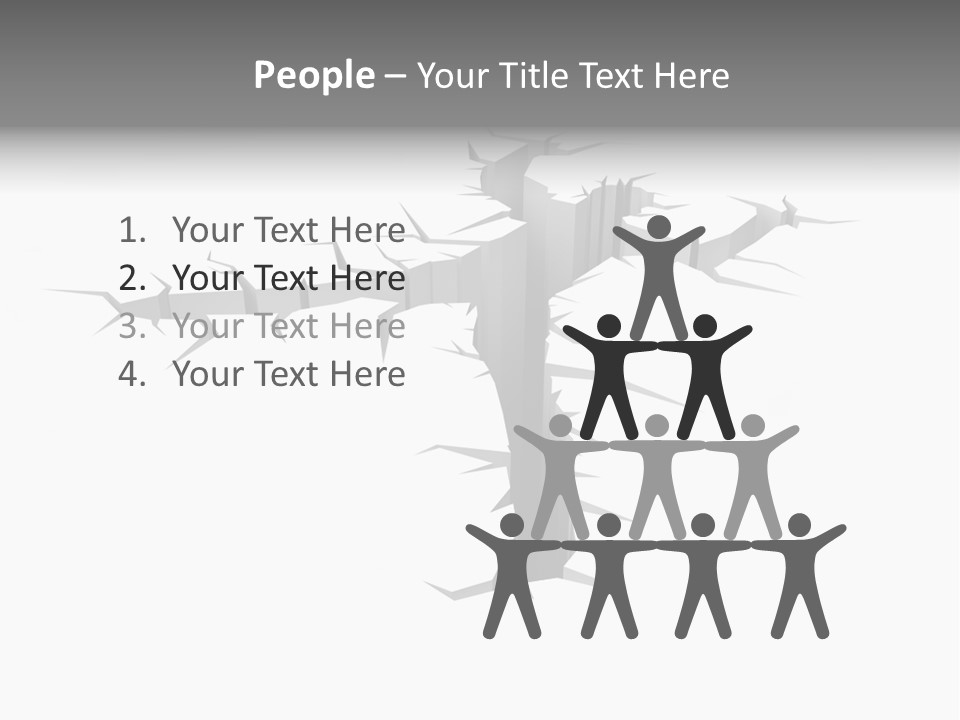 Earthquake Three Dimensional People PowerPoint Template