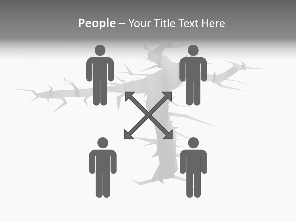 Earthquake Three Dimensional People PowerPoint Template