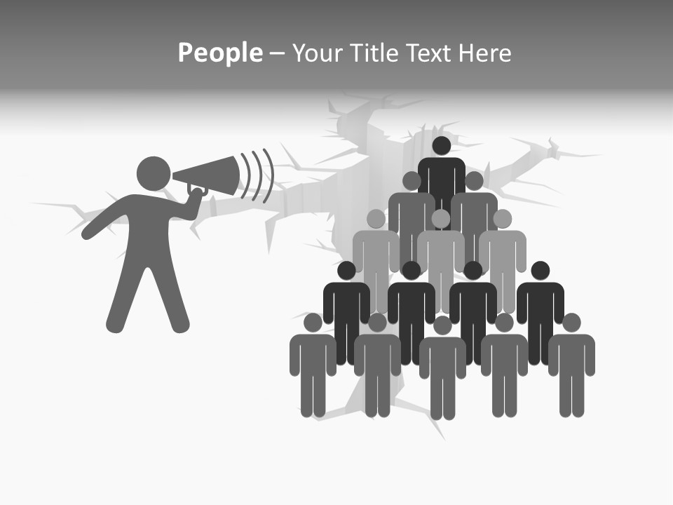 Earthquake Three Dimensional People PowerPoint Template