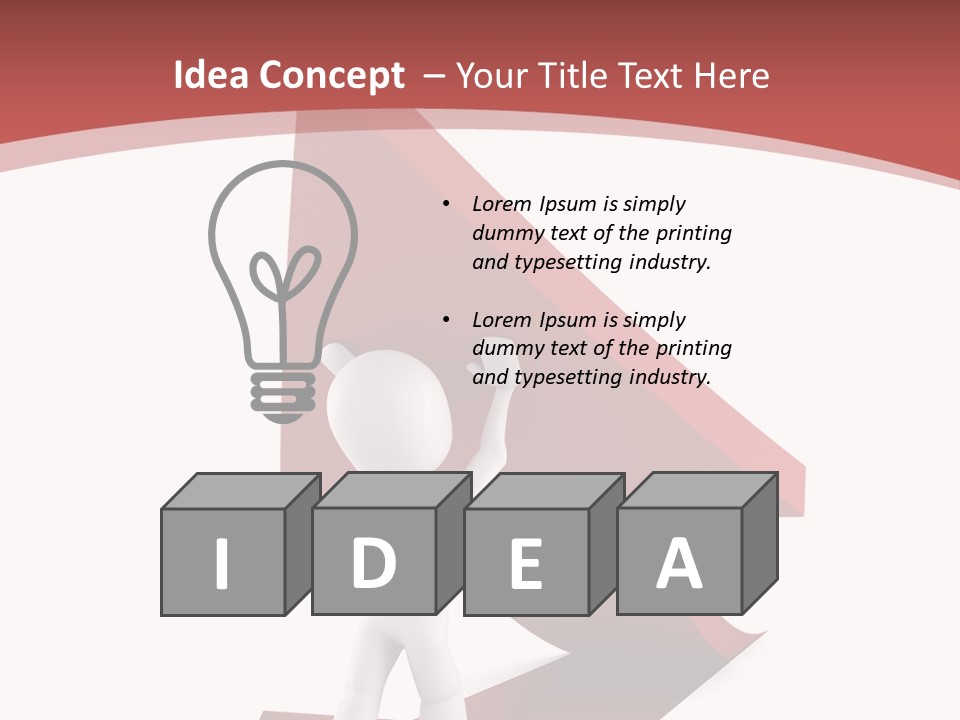 Stock Abstract Rendering PowerPoint Template