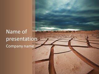 Wasteland Drain Environment PowerPoint Template