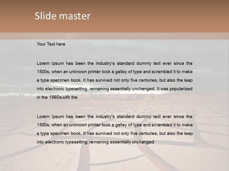 Wasteland Drain Environment PowerPoint Template