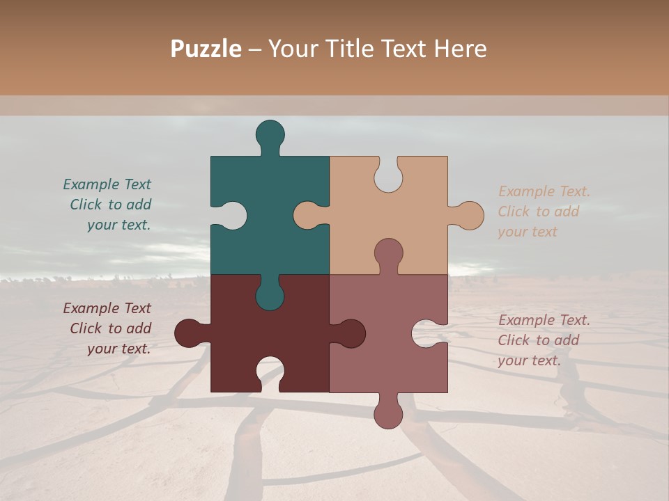 Wasteland Drain Environment PowerPoint Template