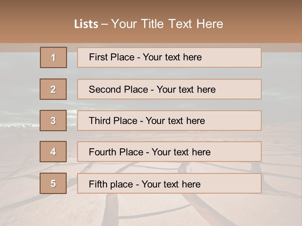 Wasteland Drain Environment PowerPoint Template
