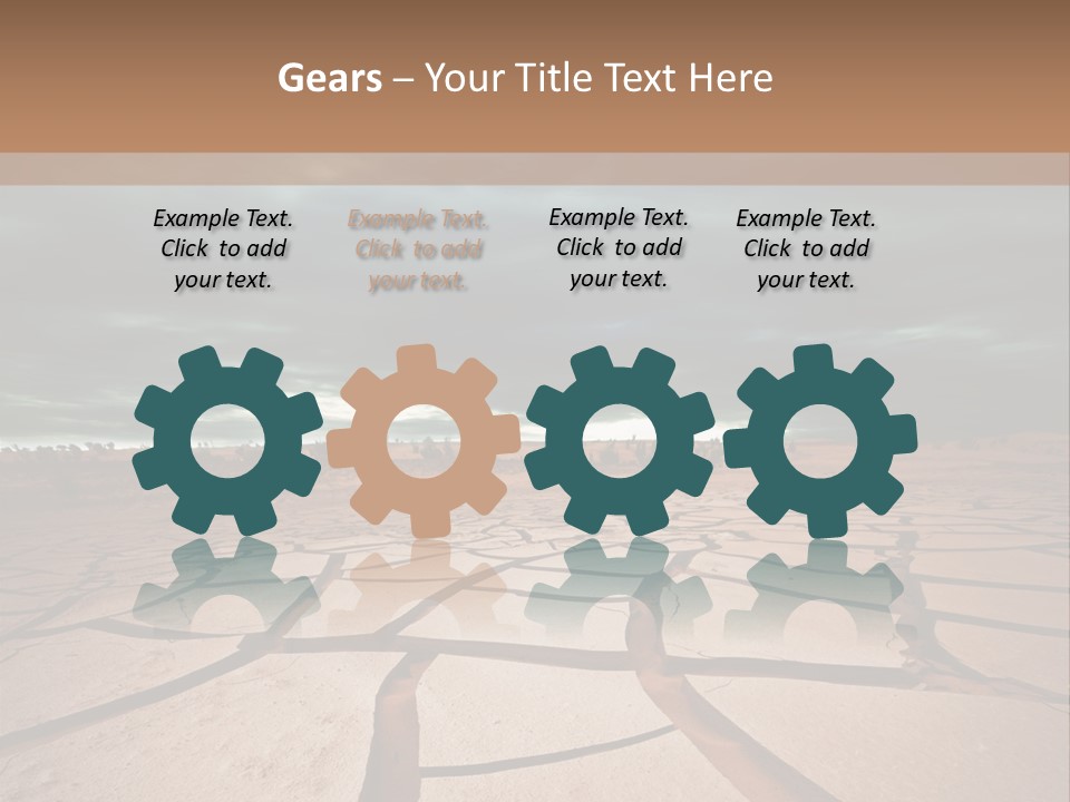 Wasteland Drain Environment PowerPoint Template